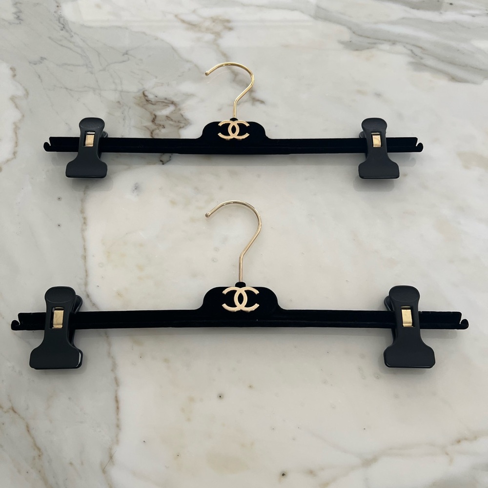 CHANEL CC BLACK PANT HANGERS 2